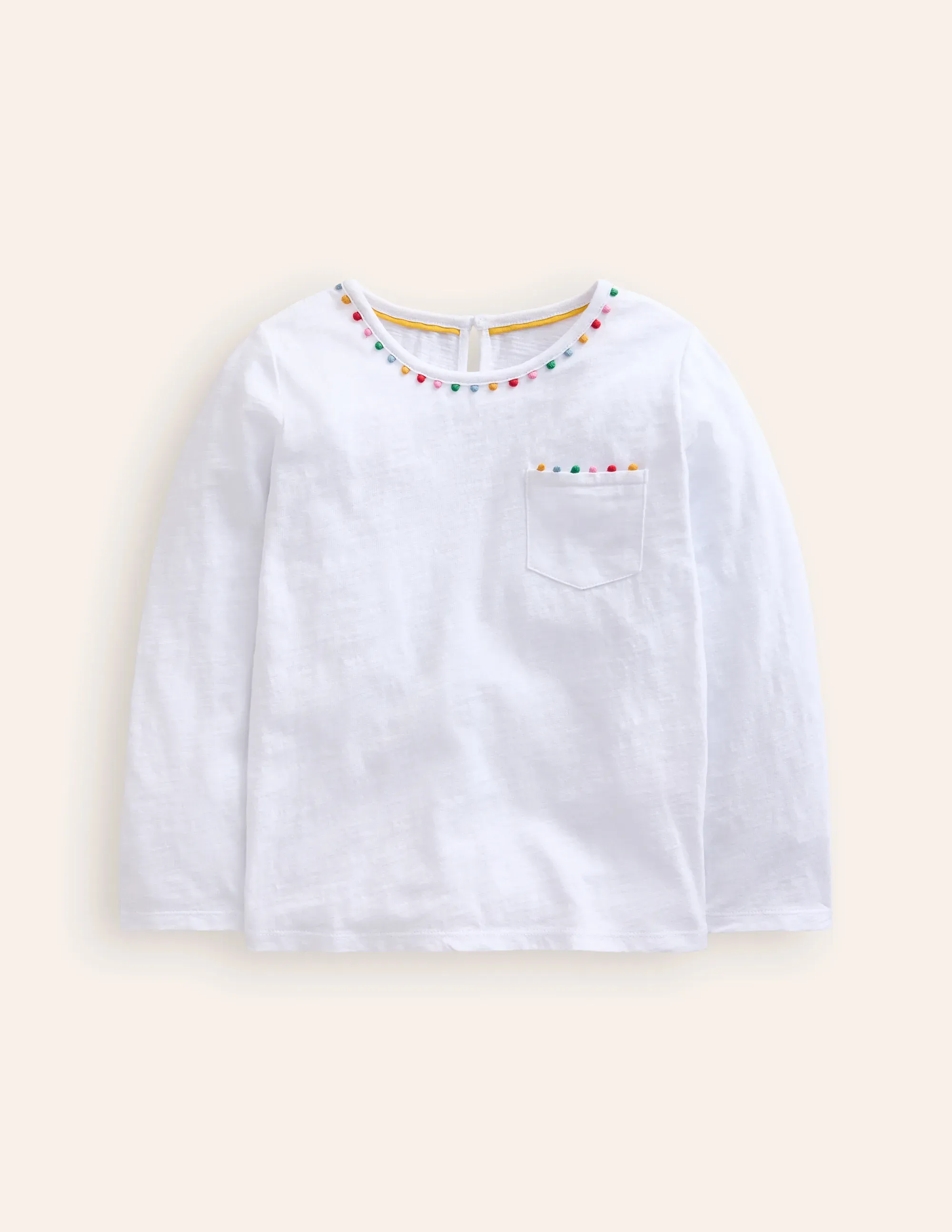 Ali Long Sleeve Pom T shirt