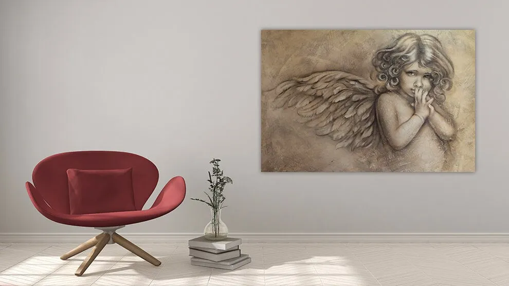 Angel wall art paintings on canvas religious wall art home wall decor bedroom wall decor printable wall art multi panel wall art