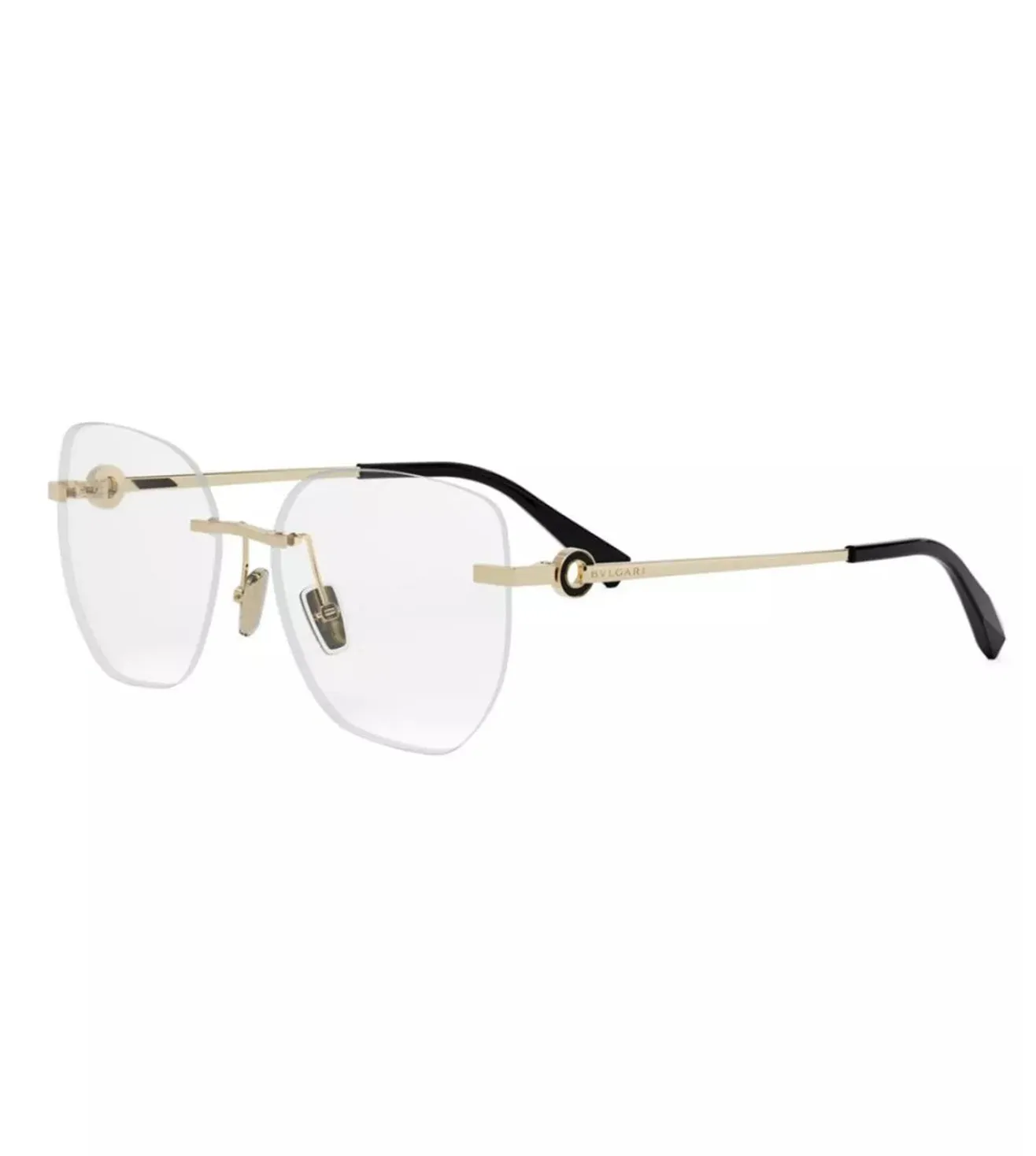 Bvlgari Women Gold Geometric Sunglasses