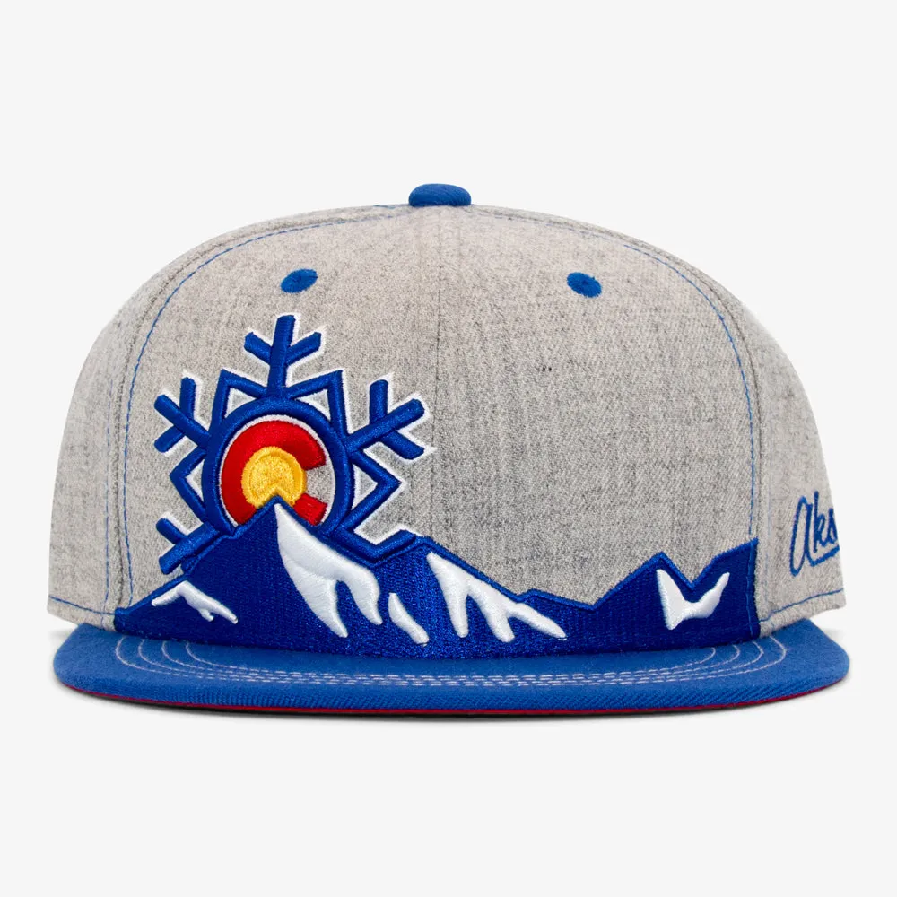 Colorado Snowflake Flatbill Snapback Hat