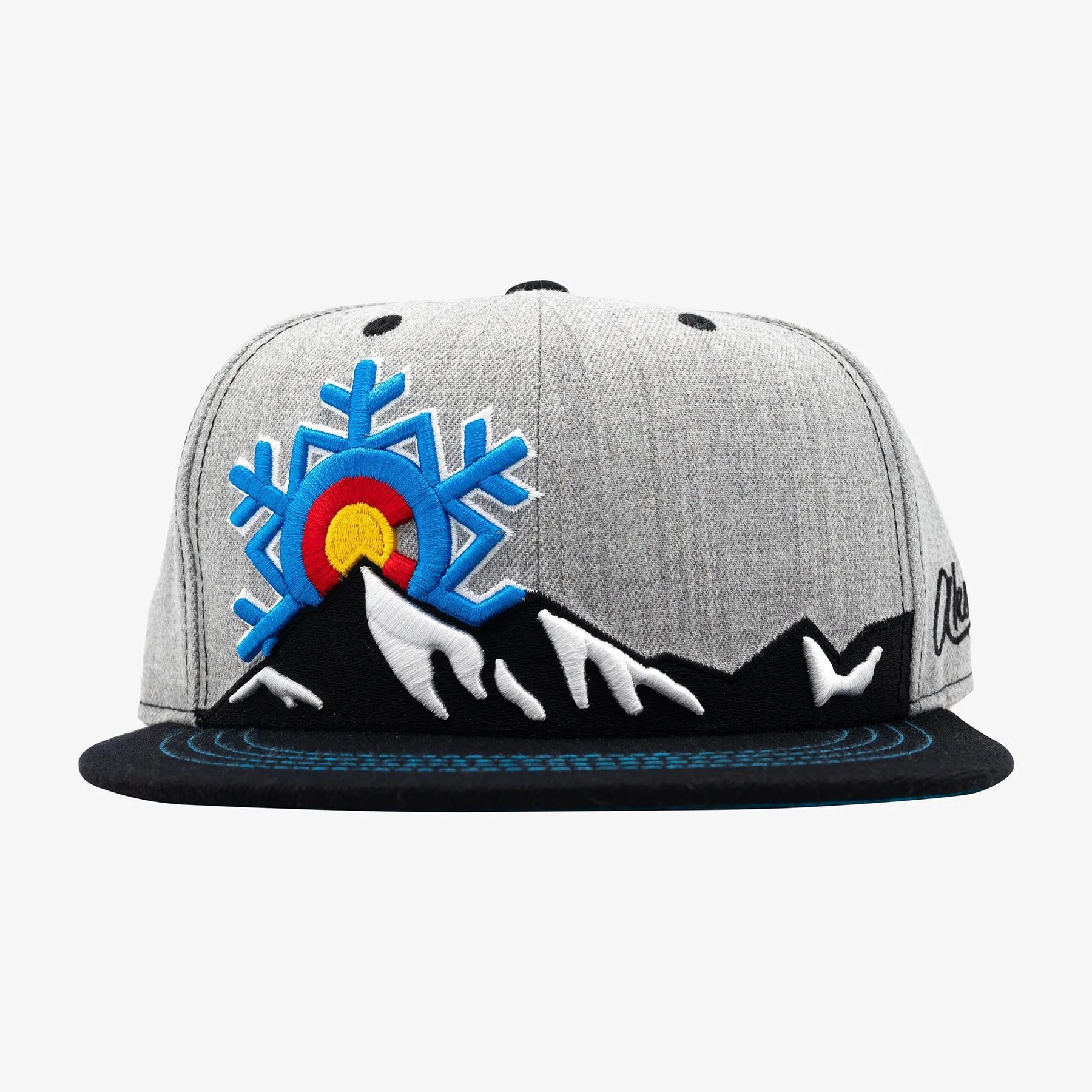 Colorado Snowflake Flatbill Snapback Hat