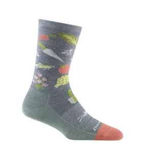 Darn Tough Women's Farmer's Market Crew Lightweight Lifestyle Sock in Seafoam