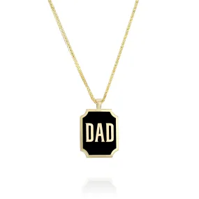 Enamel DAD / MOM Necklace