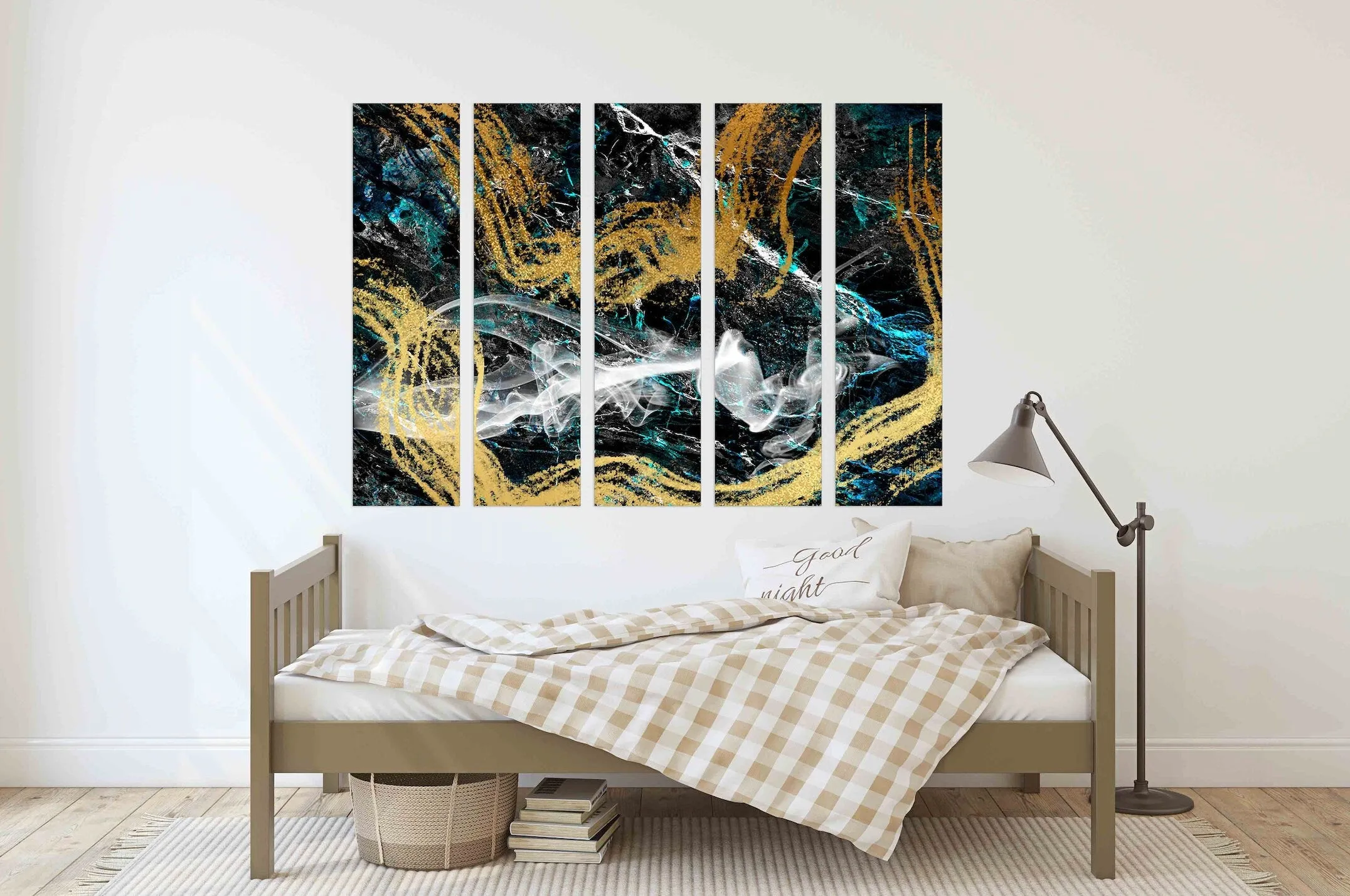 Geometric patterns Modern abstract art Wall collage kit Multi panel canvas Wall art Canvas painting Abstract wall art Home wall decor