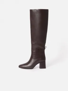 Heeled Riding Boot | Burgundy