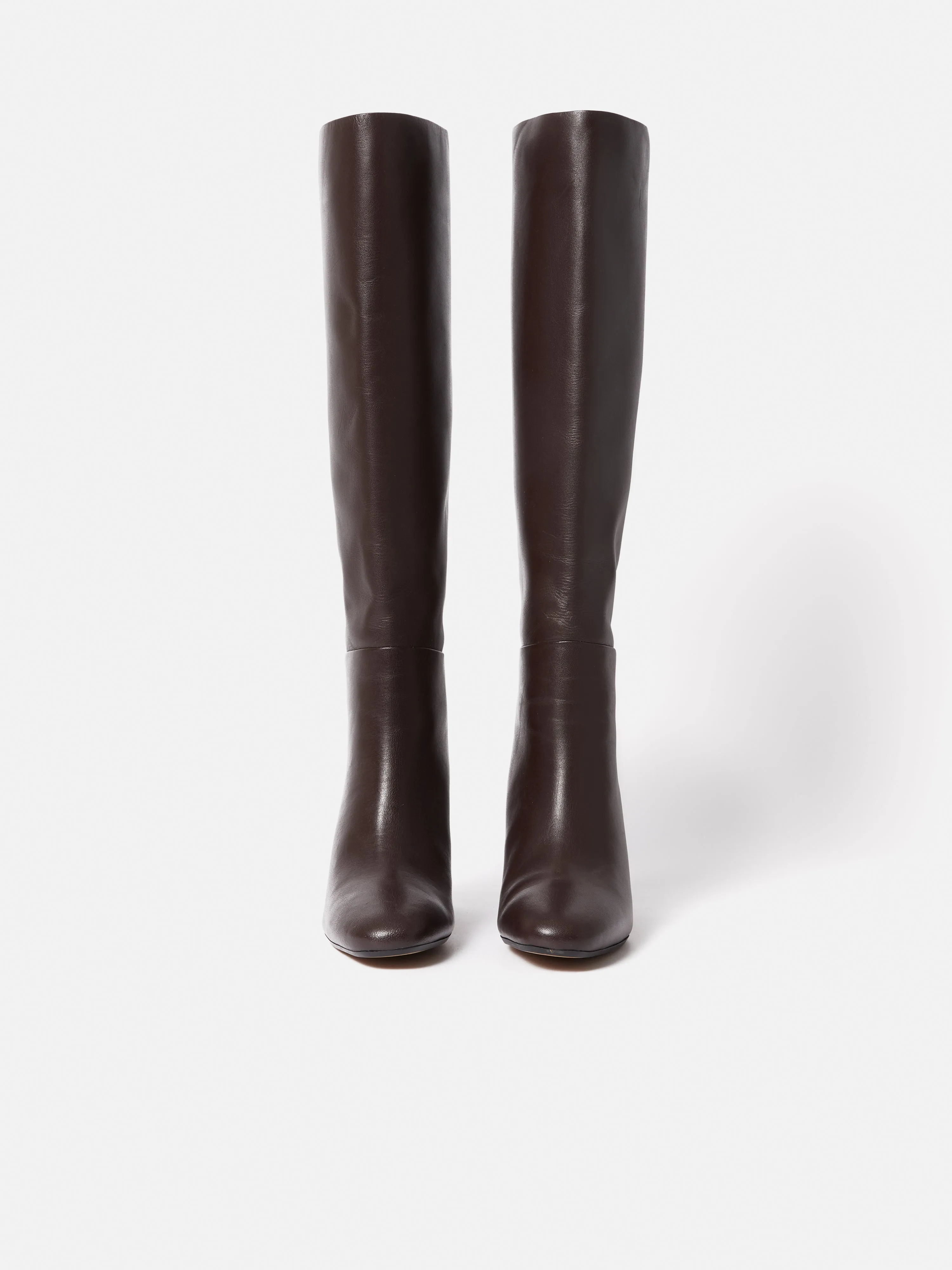 Heeled Riding Boot | Burgundy