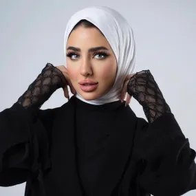 High-neck light hijab