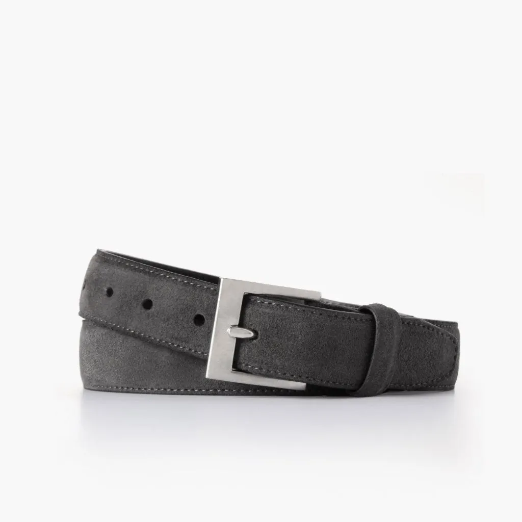 Men's Classic Leather Belt | Shadow Grey