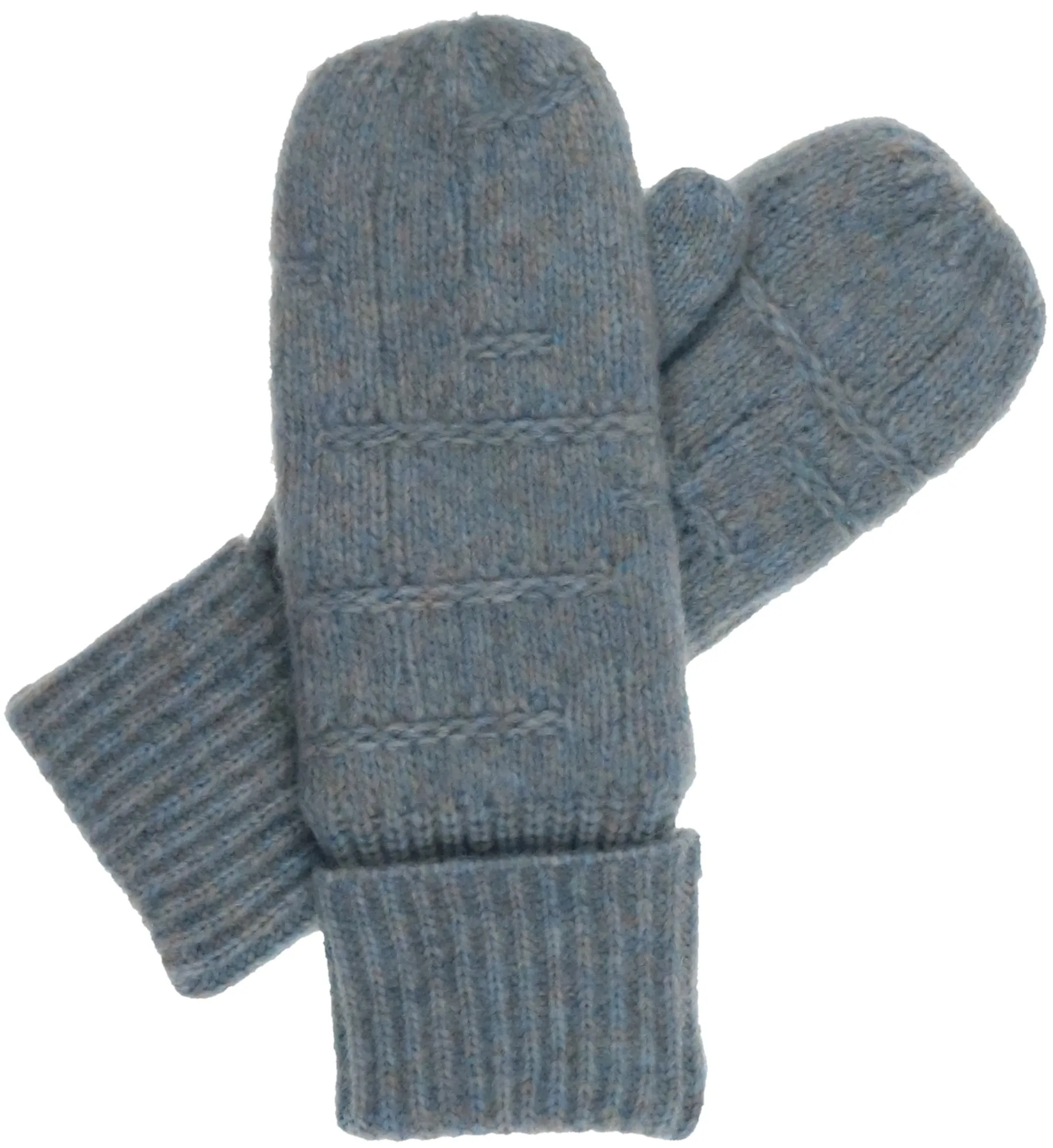 Mélange Grid Knit Fleece Lined Mitt