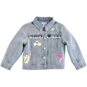 Mud Pie Denim Patch Jacket