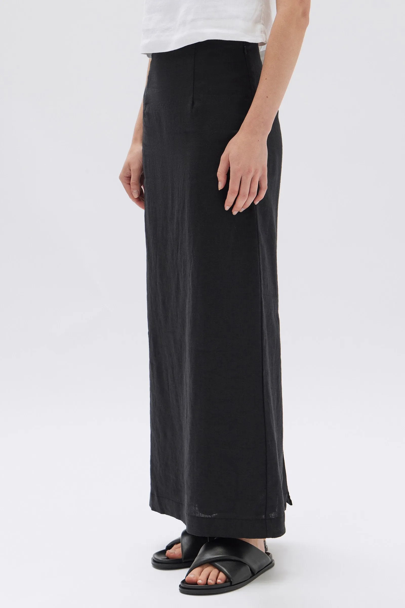 Solis Linen Maxi Skirt