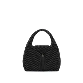 Tissa Fontaneda Simple Matter Black Tassle Shoulder Bag