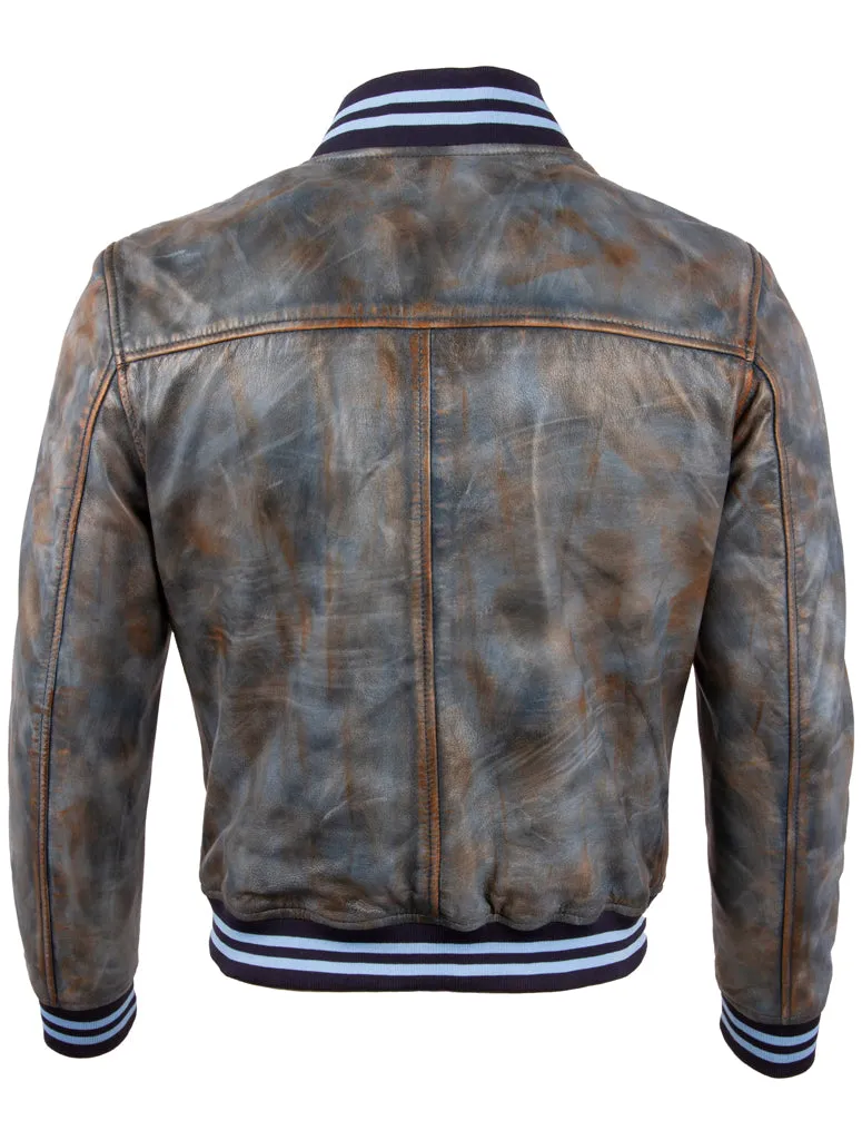 U0D8 Men's Tricolore Bomber Jacket