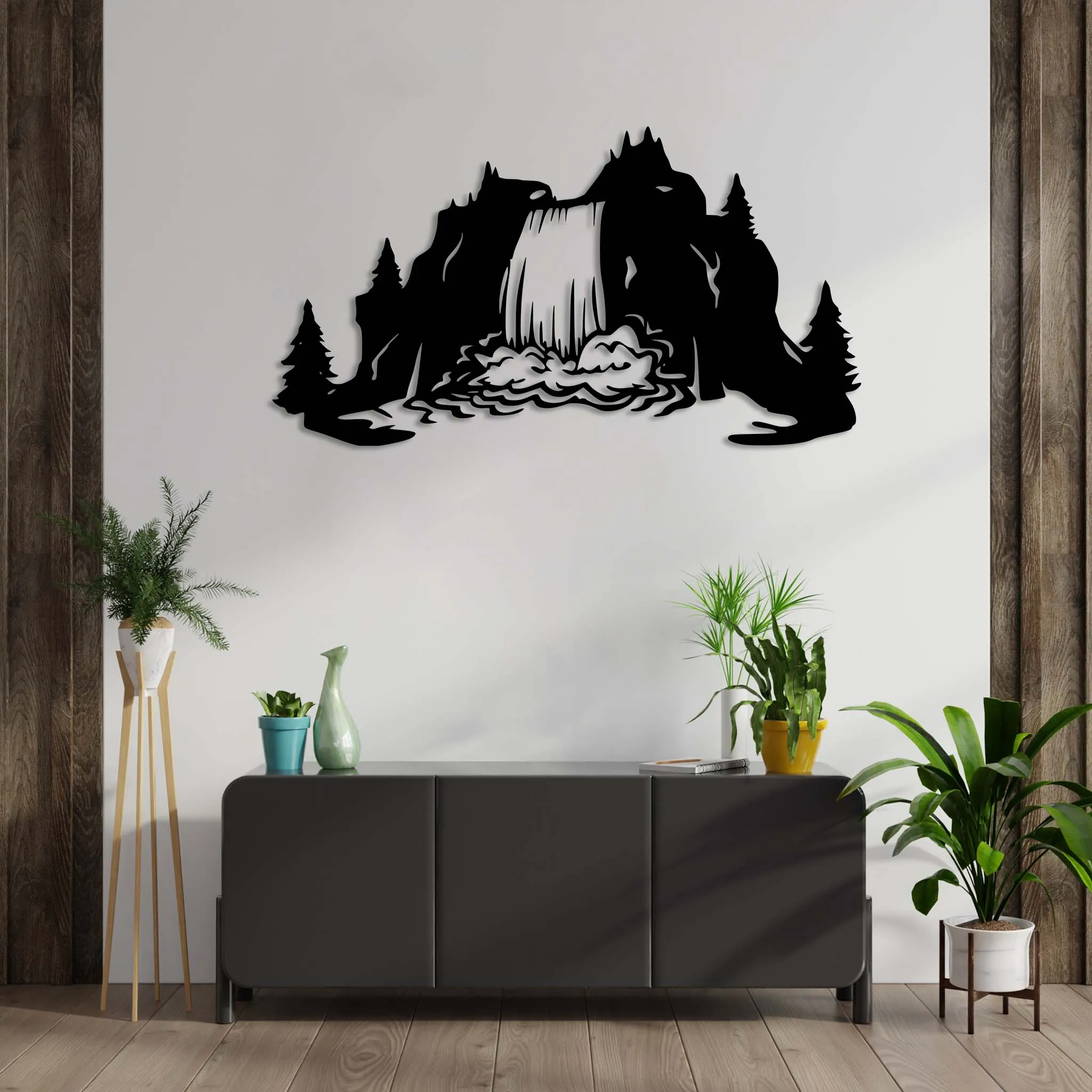 Waterfall View - Metal Wall Art