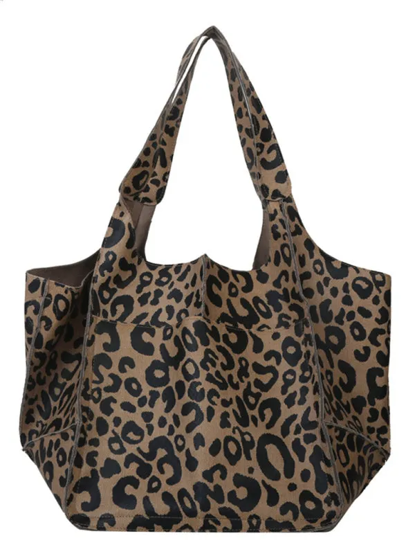 Women's Large Soft PU Leather Shoulder Tote Bag